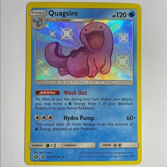 shiny quagsire pokemon card Pokemon: Scarlet & Violet